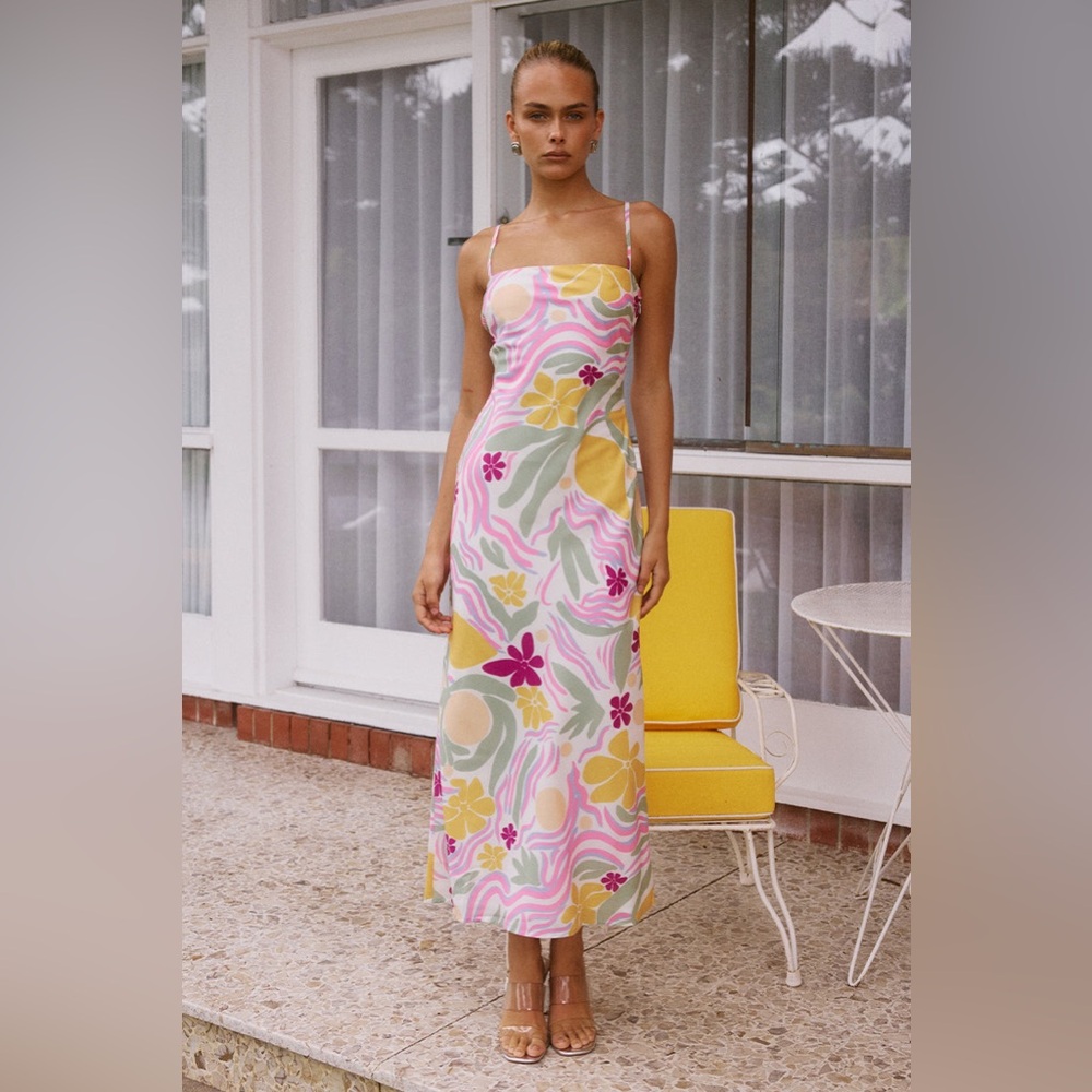 Floral Multicolor Maxi Dress